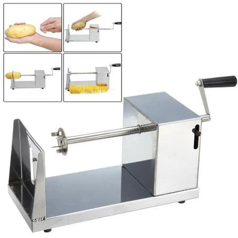 Image of Affetta Patate Carote Manuale Manovella Affettapatate Spirale Verdure - Offershop.it