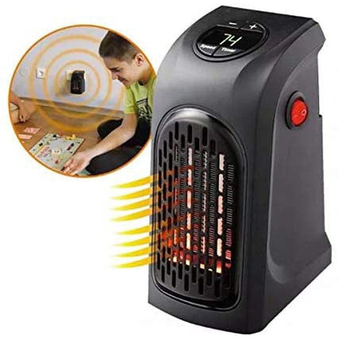 Image of Mini Stufa Elettrica 450W Portatile Spina Presa Display Led Velocità Timer - Offershop.it