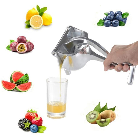 Image of Spremiagrumi Manuale Lega Alluminio Zincato Frutta Arance Limoni Meloni - Offershop.it