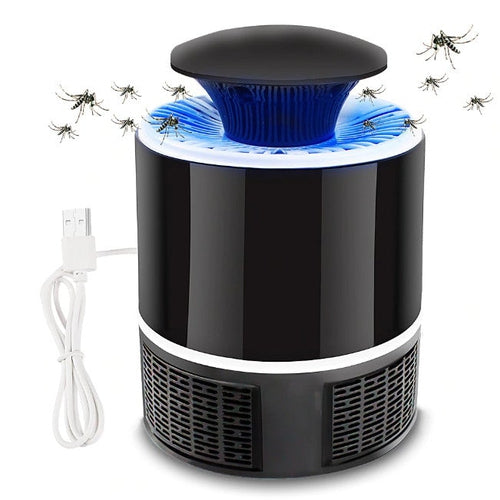 Lampada Anti Zanzare Insetti Zanzariera Elettrica USB Luce LED UV Viola - Offershop.it