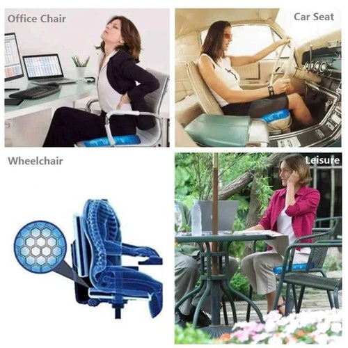 Cuscino Gel Ergonomico Nido d'Ape Traspirante Attutisce Pressione Peso - Offershop.it