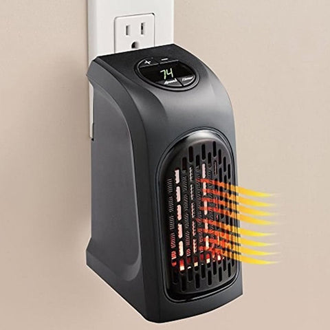 Image of Mini Stufa Elettrica Muro 400W Display Digitale Telecomando 15/32 gradi - Offershop.it