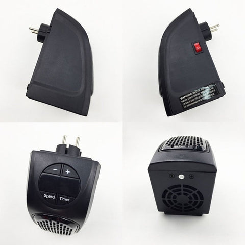 Image of Mini Stufa Elettrica Muro 400W Display Digitale Telecomando 15/32 gradi - Offershop.it