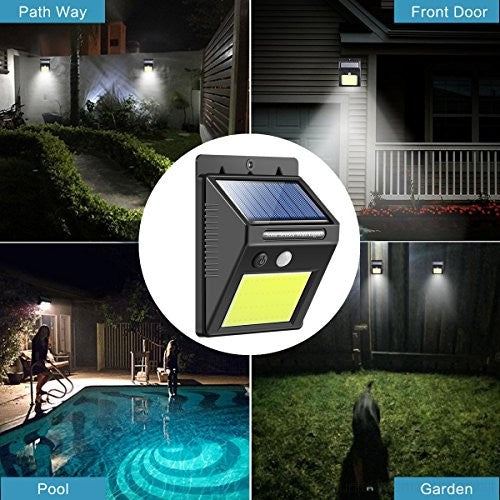 Lampada Luce Energia Solare 48 Led Sensore Movimento Impermeabile Esterno - Offershop.it