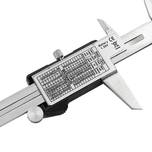 Calibro Digitale Precisione Micrometro 150 mm 6 Pollici Acciaio Inox Temprato - Offershop.it