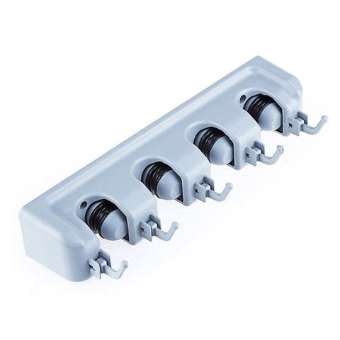 Image of Portascope da Muro Salvaspazio 4 Posti 5 Ganci Casa Garage Cantina - Offershop.it