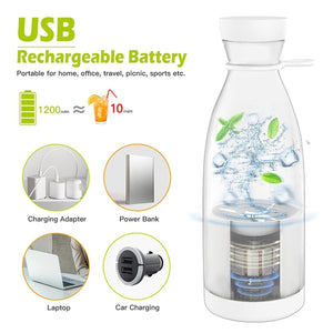 Mini Frullatore Portatile Ricaricabile USB 420ml Multifunzione - Offershop.it