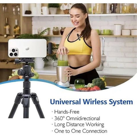 Image of Mini Microfono Wireless Lightning USB per iPhone Registrazione Video - Offershop.it