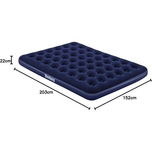 Materasso Gonfiabile Matrimoniale 203x152x22 cm Materassino Campeggio Mare - Offershop.it