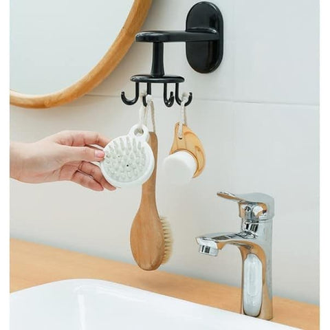 Image of Supporto Rotante Gancio Appendi Utensili Mestolo Cucina Bagno Guardaroba - Offershop.it