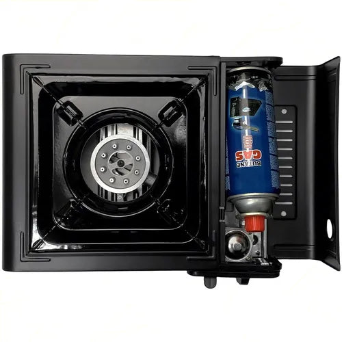 Fornello Gas Butano Fornetto Portatile Campeggio Giardino Valigia inclusa - Offershop.it