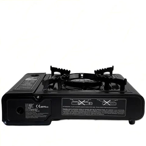 Image of Fornello Gas Butano Fornetto Portatile Campeggio Giardino Valigia inclusa - Offershop.it