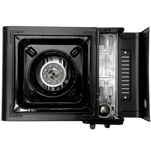Image of Fornello Gas Butano Fornetto Portatile Campeggio Giardino Valigia inclusa - Offershop.it