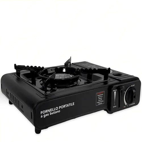 Fornello Gas Butano Fornetto Portatile Campeggio Giardino Valigia inclusa - Offershop.it