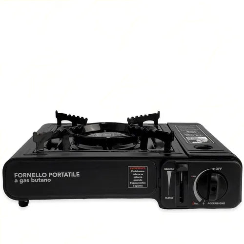 Fornello Gas Butano Fornetto Portatile Campeggio Giardino Valigia inclusa - Offershop.it