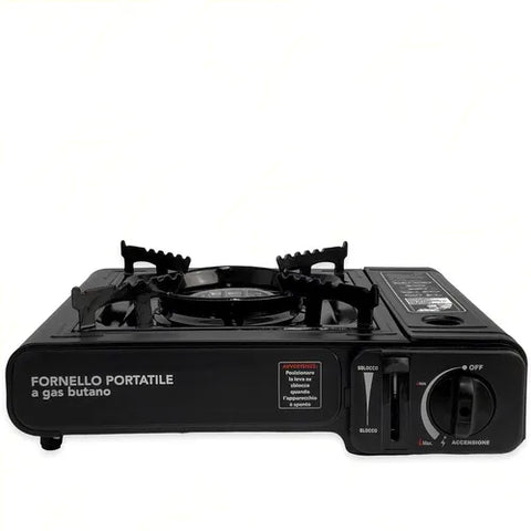 Image of Fornello Gas Butano Fornetto Portatile Campeggio Giardino Valigia inclusa - Offershop.it