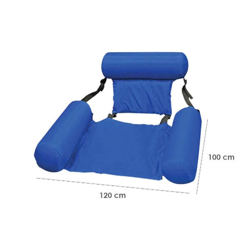 Image of Sedia Sdraio Gonfiabile Galleggiante Mare Piscina Lago Pieghevole Relax - Offershop.it