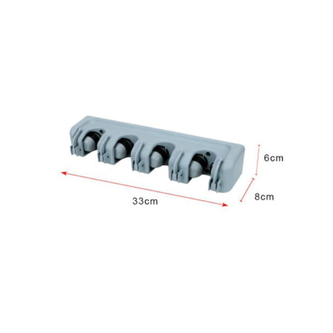 Image of Portascope da Muro Salvaspazio 4 Posti 5 Ganci Casa Garage Cantina - Offershop.it