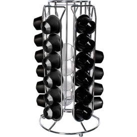 Portacapsule Caffè 30 Posti Porta Capsule Stand Supporto Metallo Cromato - Offershop.it