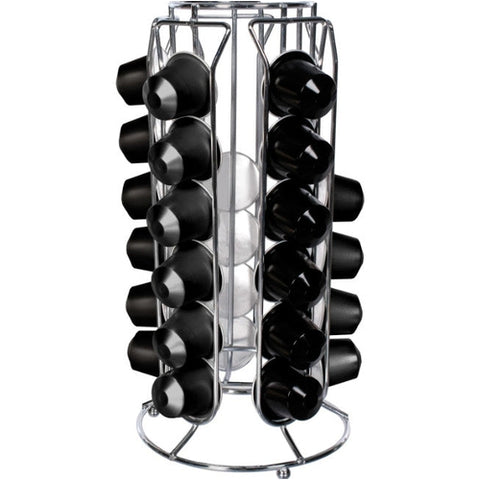 Image of Portacapsule Caffè 30 Posti Porta Capsule Stand Supporto Metallo Cromato - Offershop.it