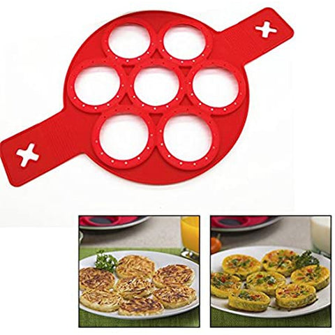 Image of Stampo Silicone Pancake Antiaderente Padella Riutilizzabile Stampi Pancakes - Offershop.it