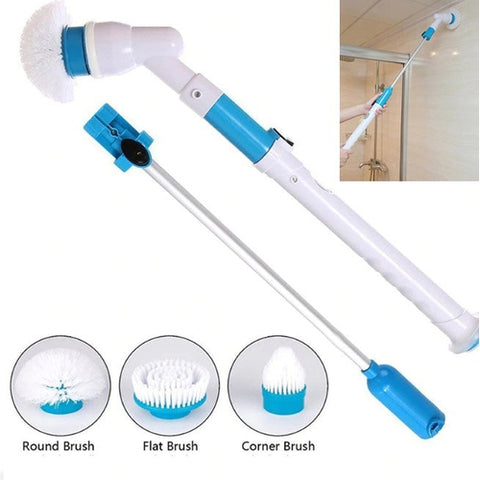 Image of Spazzola Rotante Elettrica Senza Fili Portatile Pulizia Casa Bagno Vasca Auto - Offershop.it