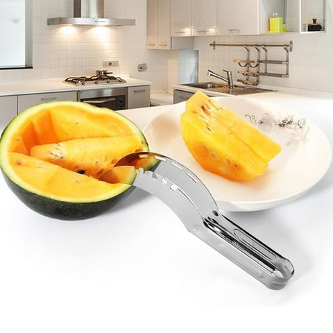 Image of Taglia Affetta Servi Melone Anguria Cocomero Cantalupo Papaia in Acciao Inox - Offershop.it