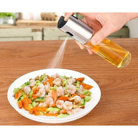 Dosatore Spray Olio Aceto 100ml Acciaio Inox Vetro Alimenti Cucina Barbecue - Offershop.it