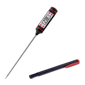 Termometro Digitale Alimenti Cibo Liquidi Latte Vino Forno Carne Acciaio Inox - Offershop.it