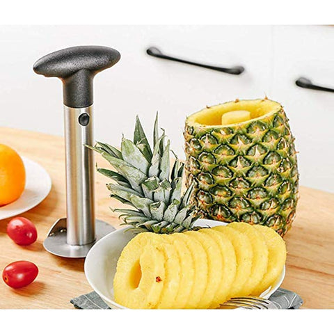 Image of Taglia Affetta Sbuccia Ananas Sbucciananas Acciaio Inox Maniglia Ergonomica - Offershop.it