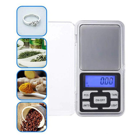 Image of Mini Bilancia Bilancino Precisione Digitale 0,01 / 200 grammi Schermo Led - Offershop.it