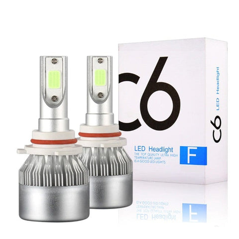 Image of Coppia Lampade Luci Led H1 H3 H4 H7 H8 H9 H11 HB4 36W 7600LM 6000K Auto Moto - Offershop.it