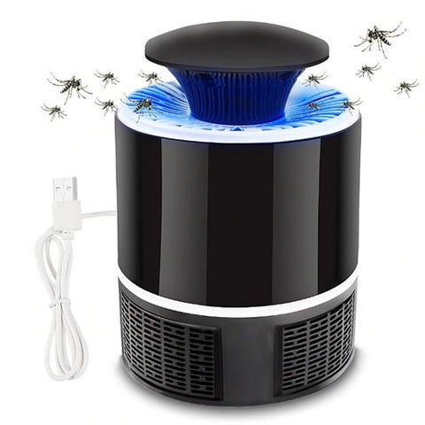 Image of Lampada Anti Zanzare Insetti Zanzariera Elettrica USB Luce LED UV Viola - Offershop.it