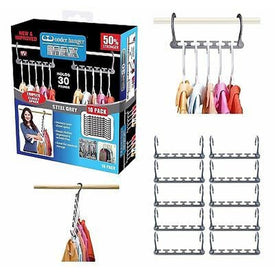 Set 10 Pezzi Appendiabiti Grucce Salvaspazio Rotanti Multifunzionali - Offershop.it