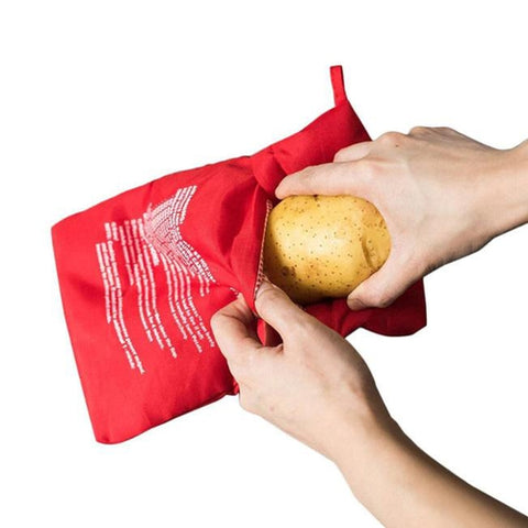Image of Sacco Cuoci Cucina Patate Sacchetto Forno Microonde Pane Mais Riutilizzabile - Offershop.it