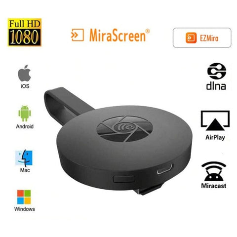 Image of Dongle Miracast Mirascreen Ricevitore Video TV HDMI Wifi Wireless 1080p DLNA - Offershop.it