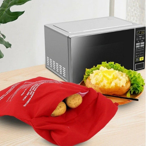 Sacco Cuoci Cucina Patate Sacchetto Forno Microonde Pane Mais Riutilizzabile - Offershop.it