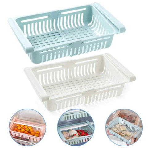 Image of Cassetto Frigorifero Salvaspazio Alimenti Scomparsa Allungabile Scorrevole - Offershop.it