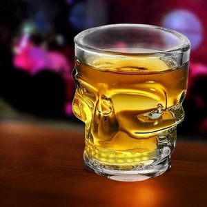 Set 4 Bicchierini in Vetro con Teschio per Whisky Vodka Liquore Grappa Shot - Offershop.it