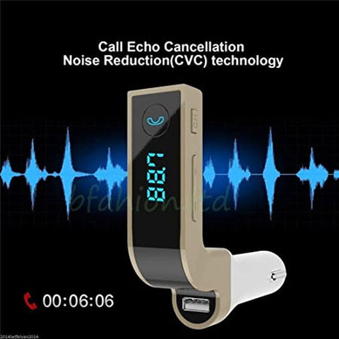 Image of Trasmettitore Radio FM Stereo Bluetooth Auto Display USB AUX Musica MP3 WMA - Offershop.it