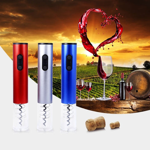 Image of Apribottiglie Cavatappi Elettrico Automatico Senza Fili Batterie Luce Led - Offershop.it