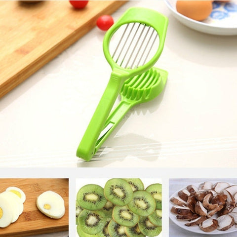 Image of Affetta Taglia Uova Multifunzione Lame Acciaio Inox Cucina Cibo Frutta - Offershop.it