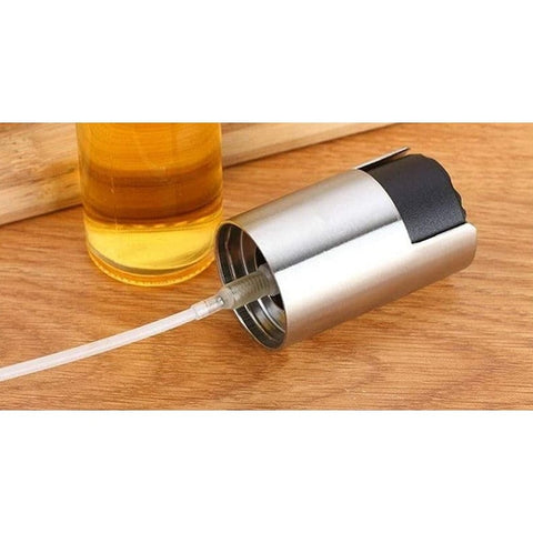 Image of Dosatore Spray Olio Aceto 100ml Acciaio Inox Vetro Alimenti Cucina Barbecue - Offershop.it