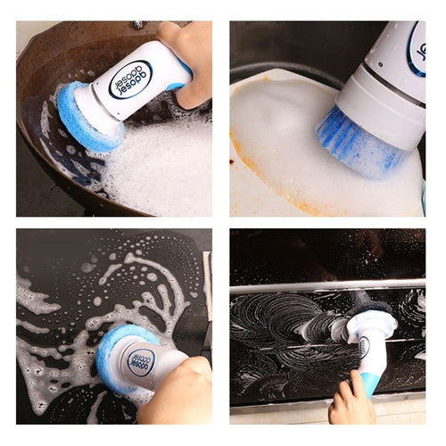 Spazzola Rotante Elettrica Senza Fili Portatile Impermeabile Pulizia Casa - Offershop.it