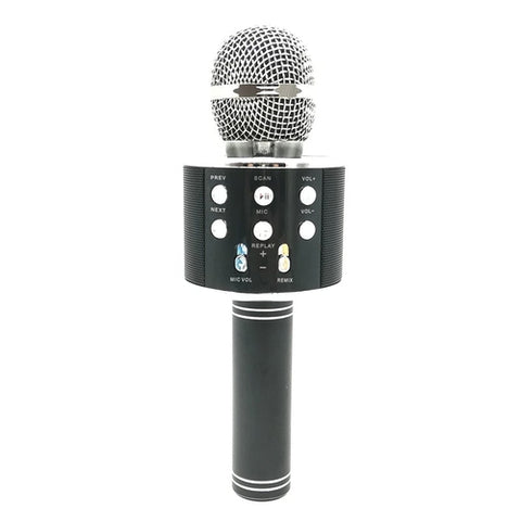 Image of Microfono Karaoke Wireless Bluetooth Portatile Registratore Mp3 Altoparlante - Offershop.it