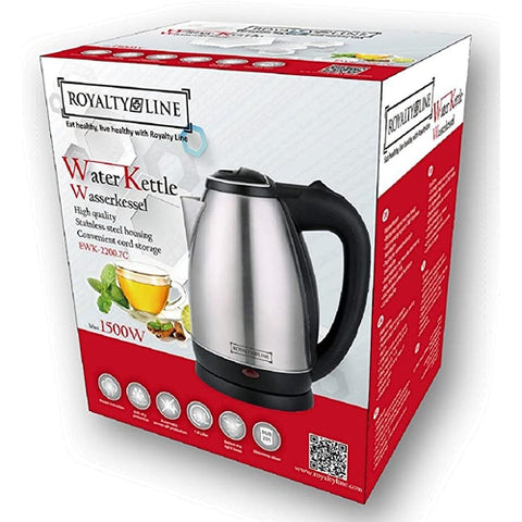 Image of Bollitore Elettrico Acqua Calda Bollilatte Acciaio Inox 1.8 Litri 1500 Watt - Offershop.it
