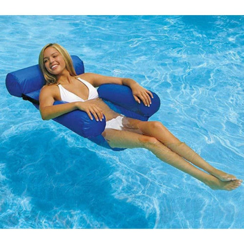 Sedia Sdraio Gonfiabile Galleggiante Mare Piscina Lago Pieghevole Relax - Offershop.it