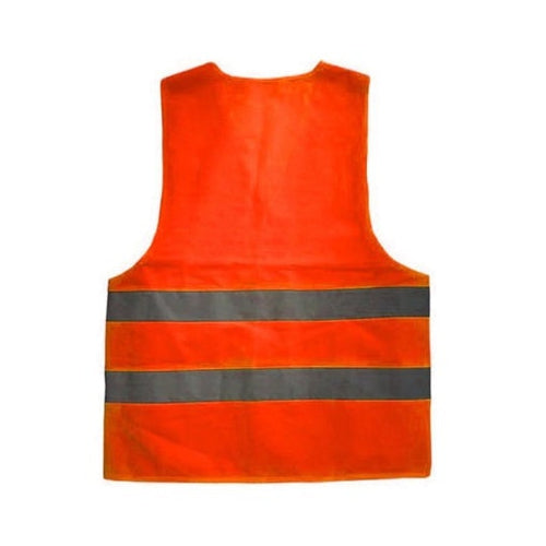 Gilet Giubotto Giubbino Arancione Catarifrangente Riflettente Emergenza - Offershop.it
