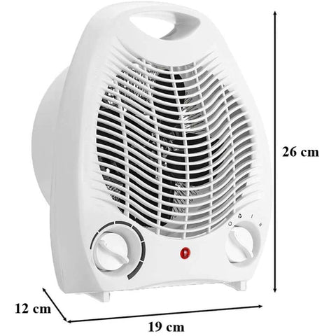 Image of Stufa Elettrica 2000W Ultra Silenzioso Termoventilatore Caldobagno Maniglia - Offershop.it