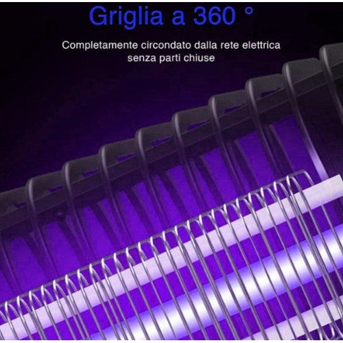 Zanzariera Elettrica Lampada Led UV 3W Trappola Antizanzare Insetti Mosche - Offershop.it